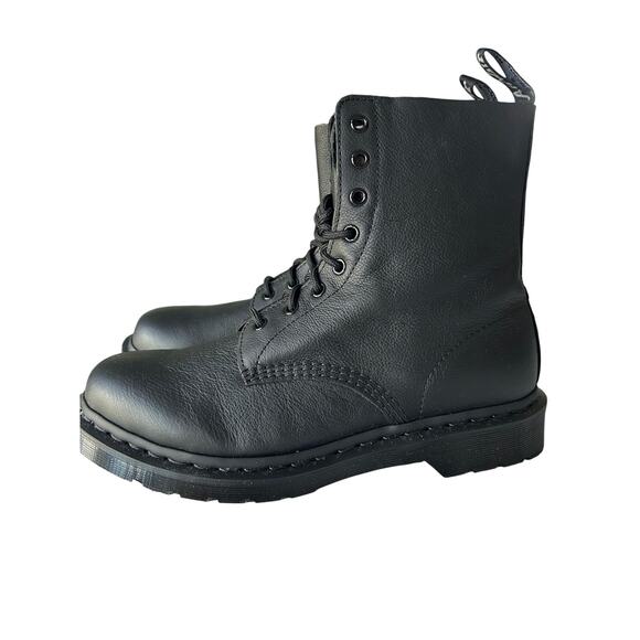 Dr. Martens 1460 Pascal Mono Black Leather Combat Boots Size 11 - Picture 7 of 7